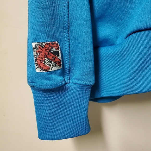 Redbat Men's Large Light Blue Hooded Zip-Up Jacket - Picture 7 of 15